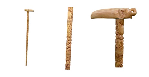 Wooden Decorative Walking Stick Handicraft