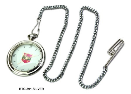 Silver Brass Pocket Watch Chain