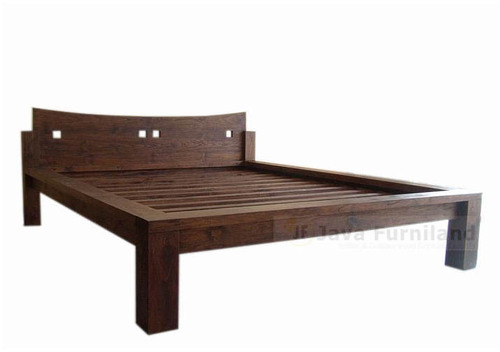Double Wooden Bed