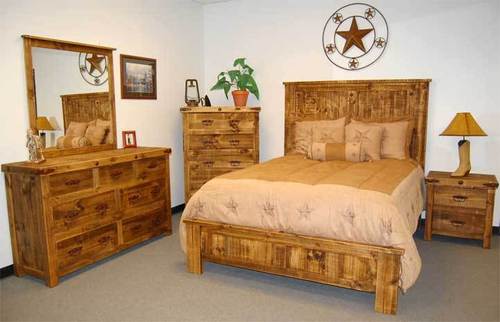 Wooden bed