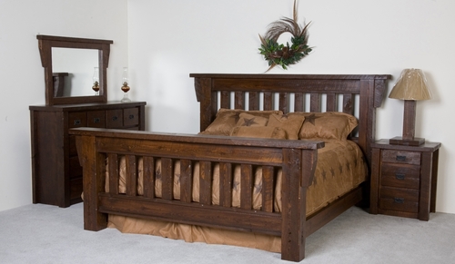 Wooden bed