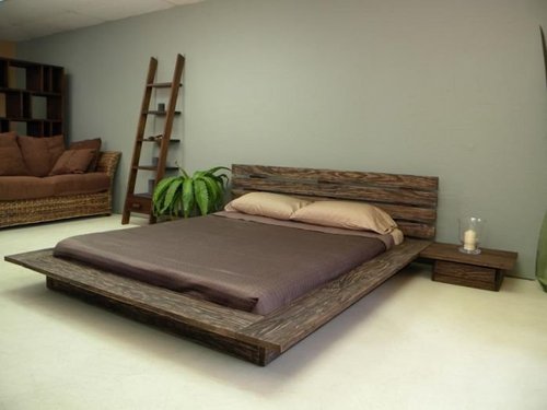 Wooden bed
