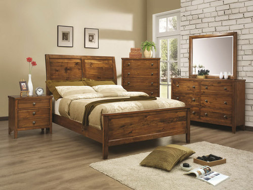 Wooden bed