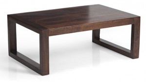 Coffee Table 013 - Solid Wood, 36x24x18 Inches, Dark Brown | Stylish Design, Durable Wood, Easy Assembly, Spacious Top, Modern Look, Sturdy Build, Matte Finish