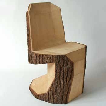 Chairs - Wood, Variable Dimensions | Unique Design, Eco-Friendly, Durable, Comfortable, Stylish, Rustic Charm, Natural Finish