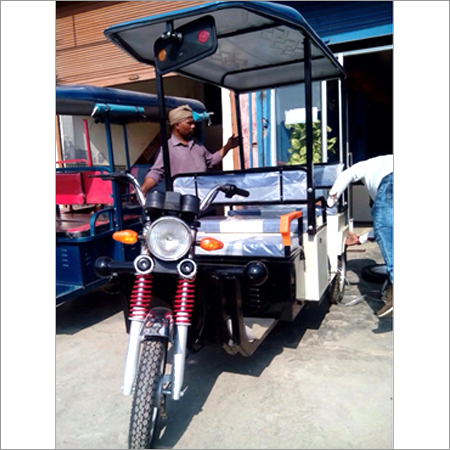Loader Rickshaw - Steel, 3m x 1.5m x 2m, Blue, Electric Engine | Cargo Transport, Efficient Loading, Three Wheels, Durable Design