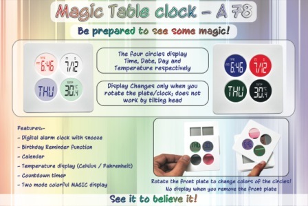 Magic Table clock