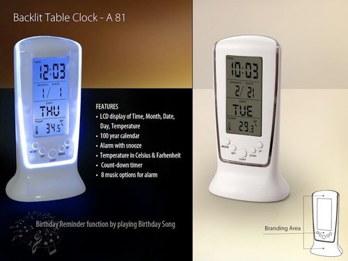 Backit Table Clock