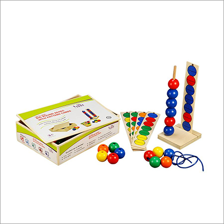 Big Round Beads With Pattern Cards