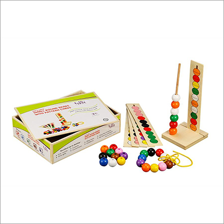 Small Round Beads With Pattern Cards