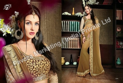 Stylish fashionable designer sarees