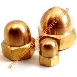 Brass Cap Acorn Nuts