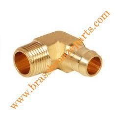 Brass Singe Burb Male ELbow