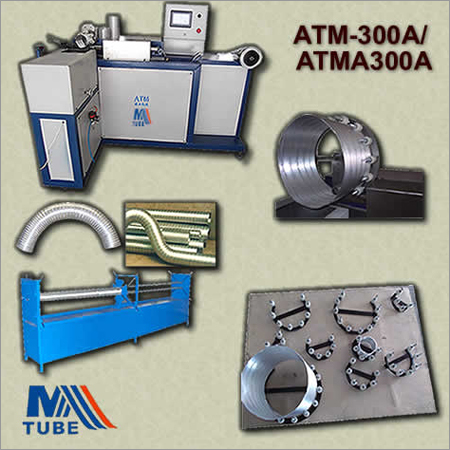 Automatic spiral flexible aluminum foil duct machine