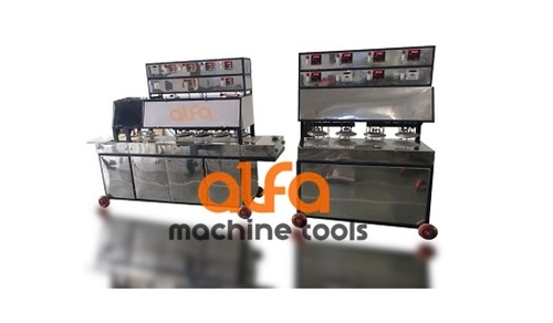 Fully Automatic Khakhra Making Machine - 5 Khkhra/Min Production Capacity, 8x2x6 & 4x2x6 Dimensions, 4+4 Heating Zones | 20 HP Power Requirement, Minimal Manpower Needed