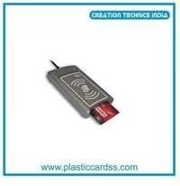 Smart Card Reader Writer - Abs & Plastic Material, 210.058x64.008x67.056 Mm, Grey Color | Durable, User-friendly Operation, Error-free Mechanism, Remote Control Enabled