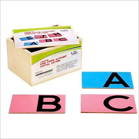 Sand Paper Alphabet Capital Letter