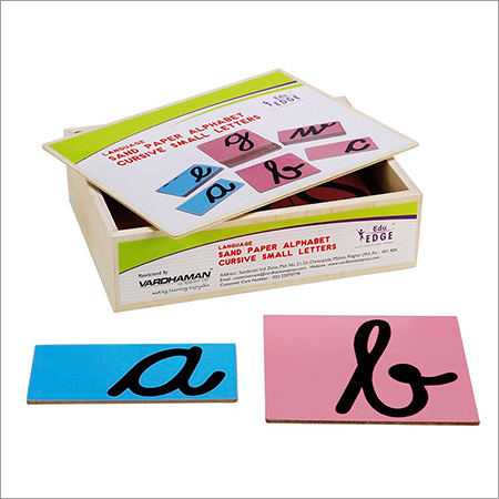 Sand Paper Alphabet Cursive Small Letters