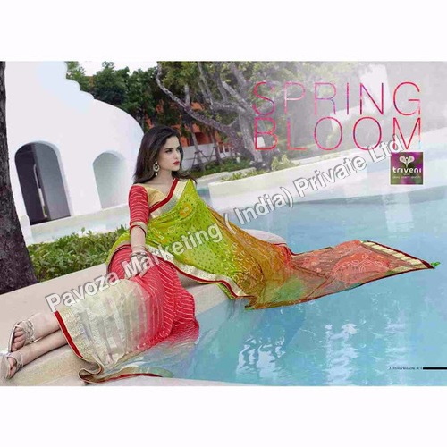 Georgette designer sarees