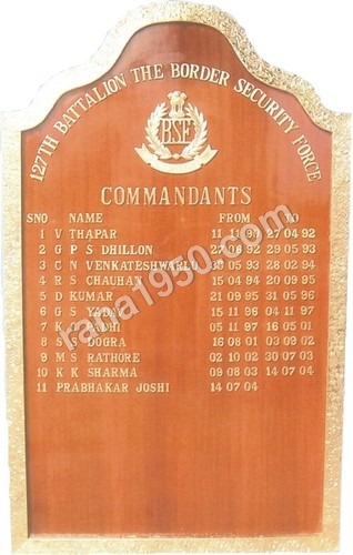 Military CO Brass Board