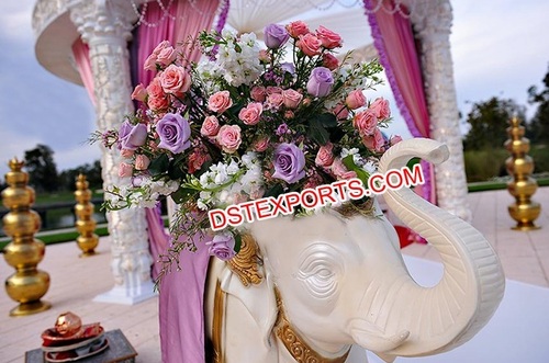 Indian Wedding Decor Fiber Elephant Statue