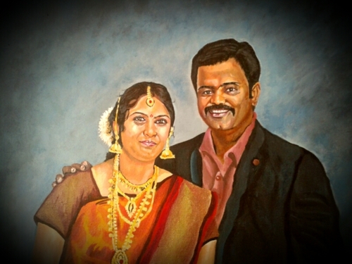 Couple Portrait Painting