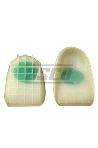 Heel Cushion (Silicone) - Universal Size, Off-White | Shock Absorption, Adhesive Back, Heel Pain Relief