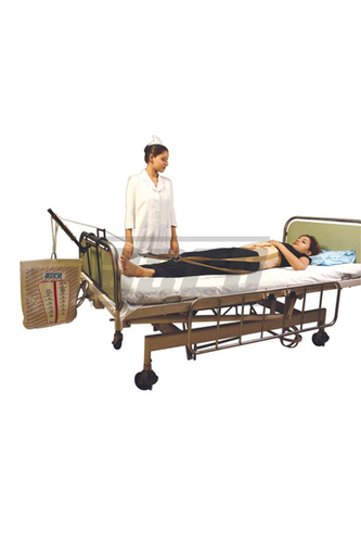Pelvic Traction Kit (Complete Set) - Foam Padded Belt, 28-44 Inch, Beige | Lumbar Sacroiliac Traction, Back Pain Relief, Vertebrae Alignment