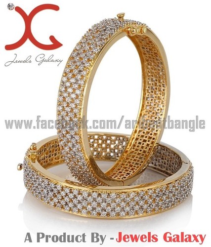 Jewels Galaxy American Diamond Hand Crafted Bangles