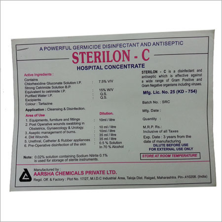 Antiseptic Solution - Chlorhexidine Gluconate 7.5% & Cetrimide 15% | Liquid, Yellow, 1L & 5L Pack Sizes, For Wound Care & Disinfection