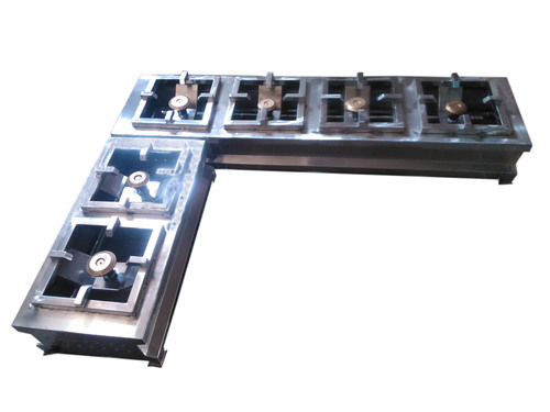 Gas Burner Range - Stainless Steel, Three Burner Design for Hotels | Optimized for Good Working Performance, Height 1-2 ft