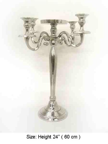 Silver candelabra