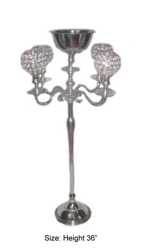 Silver candelabra