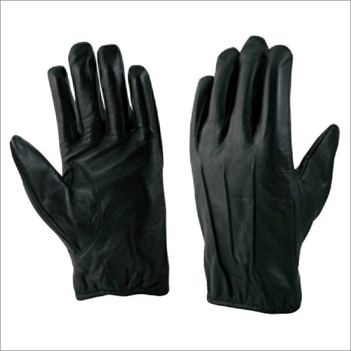 Safety Gloves - Leather, M-XL, 25cm, Black, 1.2mm Thickness | Durable Material, Improved Grip, EN388 Protection