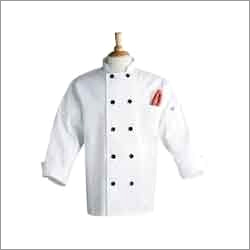 Hotel Chef Uniform - 65% Polyester 35% Cotton, White | Double-Breasted, Breathable Material, Comfortable Fit, Customizable, Durable Fabric, Stain Resistant, Long Sleeves, Sizes XS-XXL