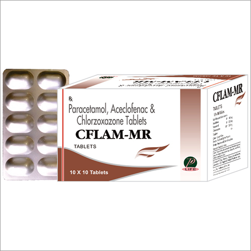 Paracetamol Aceclofenac Chlorzoxazone Tablets
