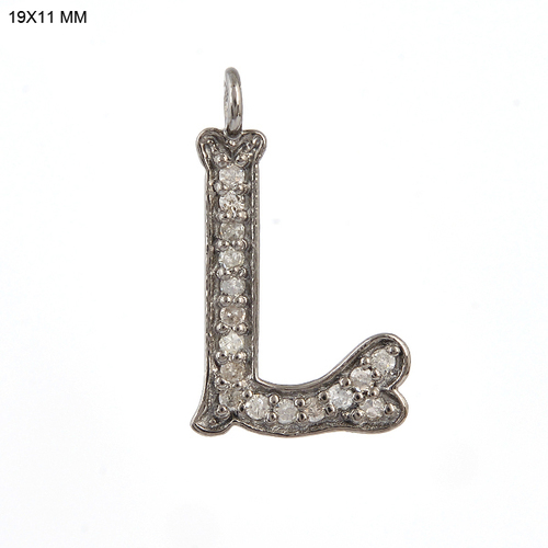 Alphabet L Diamond Pendant