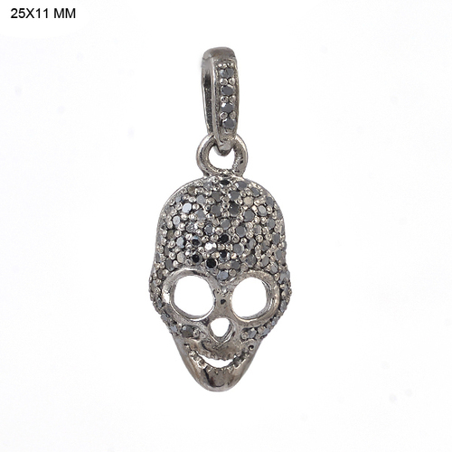 Skull Charm Pendant Silver 925 Jewelry Gender: Women