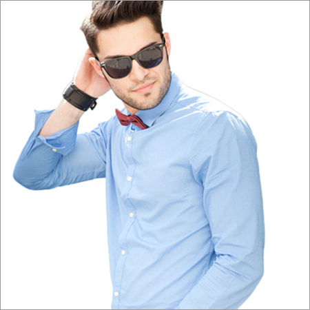 Classy Light Blue Shirting Fabric