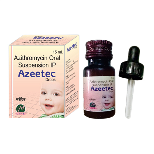 Azeetec - Azithromycin 100mg/5ml Oral Suspension, Antibacterial for Respiratory and Skin Infections