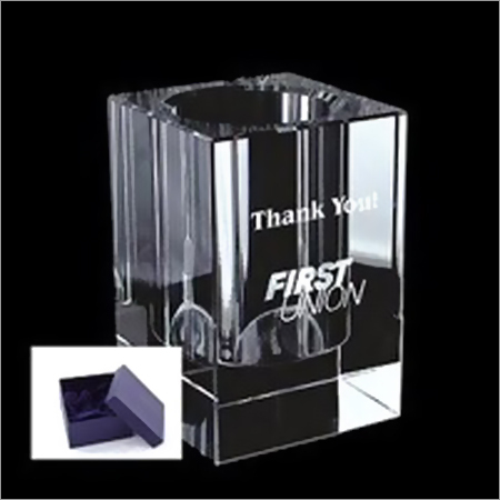 Engraved Crystal Cubes