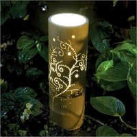 Bamboo Candle Stand - Bamboo, 12x4 Inches, Natural Finish | Elegant Design, Durable, Eco-friendly, Easy To Clean, Versatile Use