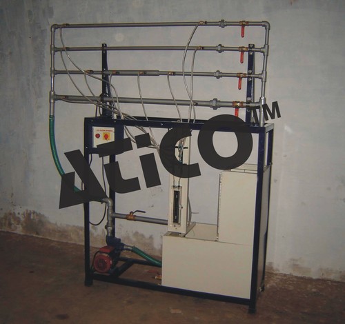 Losses Due To Pipe Fittings, Sudden Enlargement & Contraction Set - 15mm to 25mm Size, Water Re-Circulating Unit, Differential Manometer, Measuring Tank