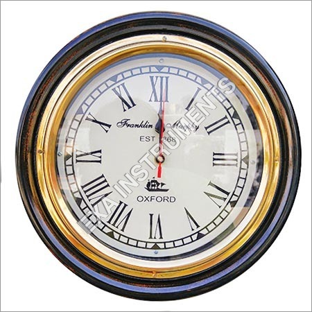 Brass Ring Clock 12"