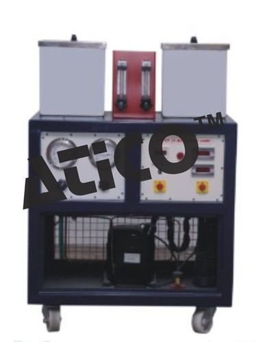 Water To Water Heat Pump Trainer - 1/3 Ton Compressor, Water Cooled Condenser & Evaporator | R-134A Refrigerant, RTD PT-100 Sensors, Energy Conservation
