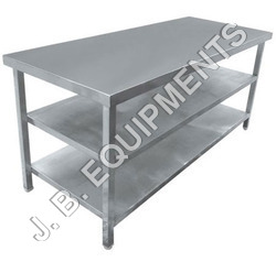 Work Table With 2 Under Shelf