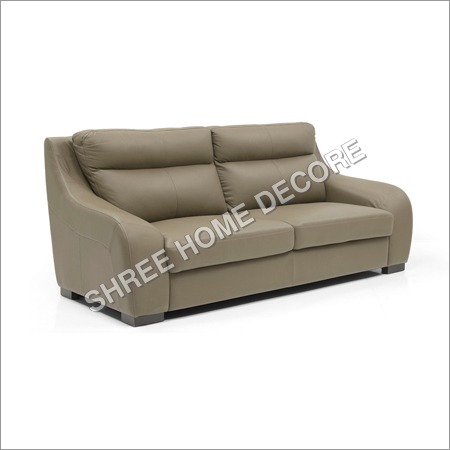 Wooden Framed Leather Sofa