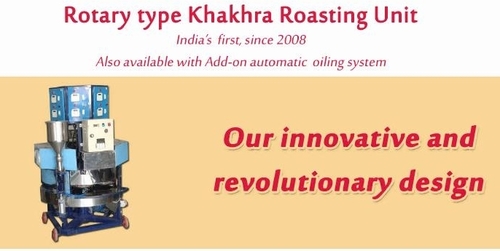 Rotary Type Khakhra Roasting Unit
