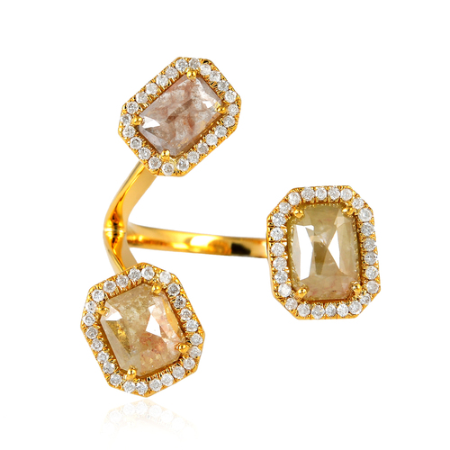 Gold Diamond Finger Ring