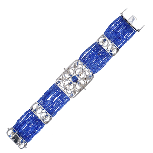 Tanzanite Gold Bracelet